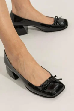 Nodaleto BLACK Leather heeled shoes