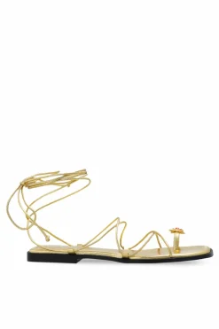 Nodaleto GOLD Sandals with decorative application