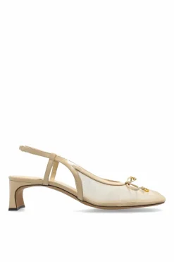 Odissi beige Heeled shoes