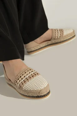 Odissi beige Platform shoes