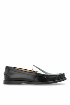 Odissi BLACK Leather shoes, type `loafers`