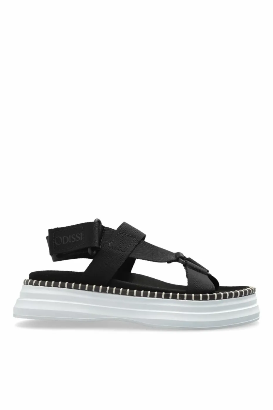 Odissi BLACK Sandals with logo