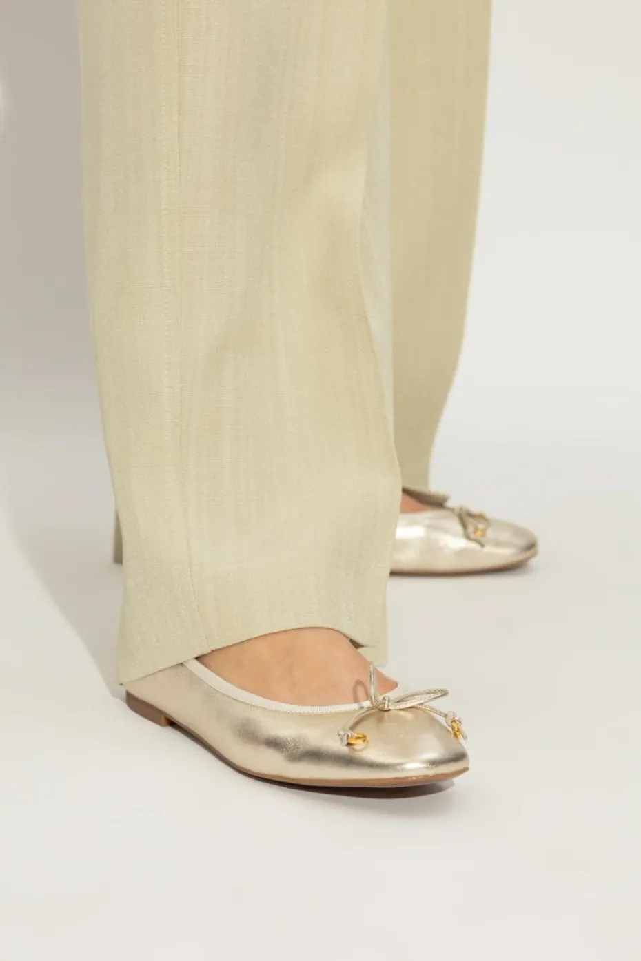 Odissi GOLD Leather ballet flats