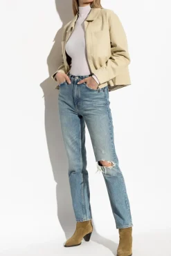 Officine Generale beige Jacket with collar