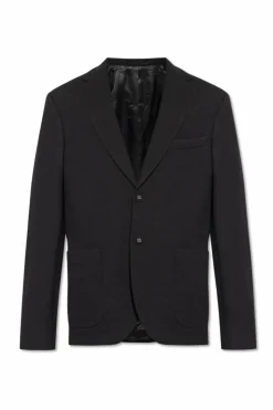 Officine Generale BLACK Blazer with wool finish