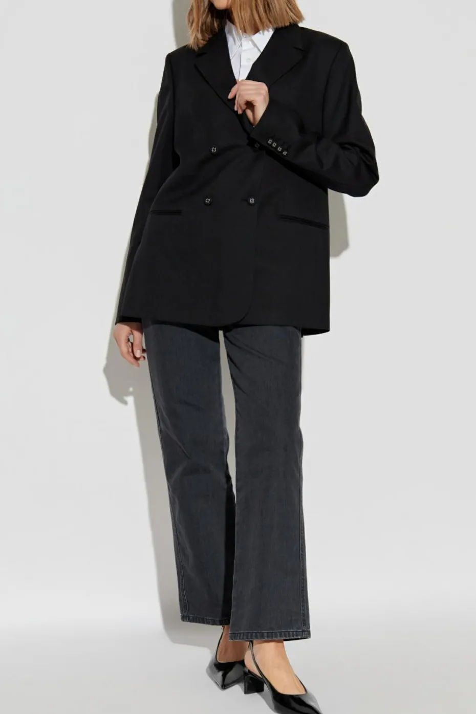 Officine Generale BLACK Double-breasted blazer