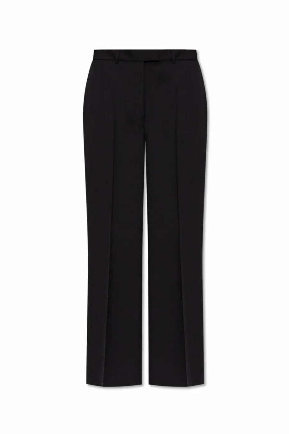 Officine Generale BLACK Wool pants with crease