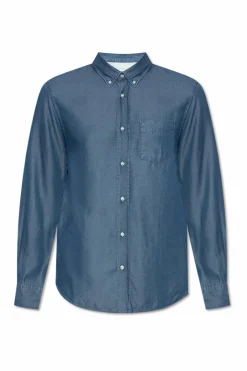 Officine Generale BLUE Denim shirt