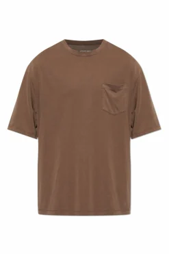 Officine Generale BROWN ‘Benny’ pocket T-shirt