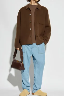 Officine Generale BROWN ‘Benny’ pocket T-shirt
