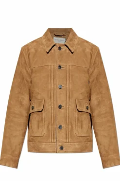 Officine Generale BROWN Suede jacket āLazloā