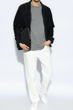 Officine Generale GREY Crew Neck T-Shirt