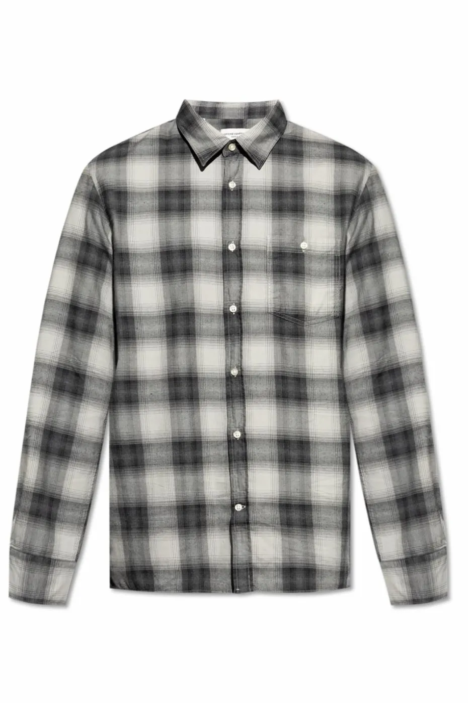 Officine Generale GREY Plaid pattern shirt ‘Alex’