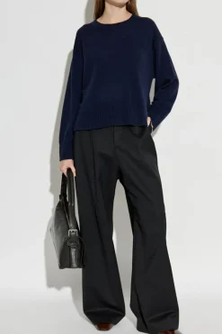 Officine Generale NAVY BLUE Cashmere sweater ‘Nicky’