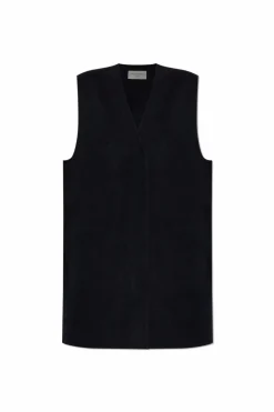 Officine Generale NAVY BLUE Wool vest ‘Reese’