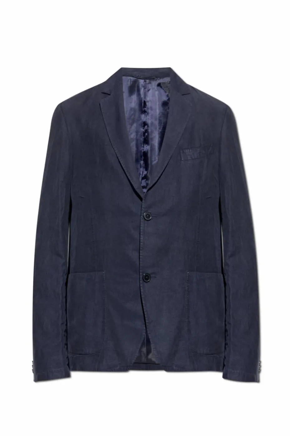 Officine Generale NAVY BLUE Blazer with pockets
