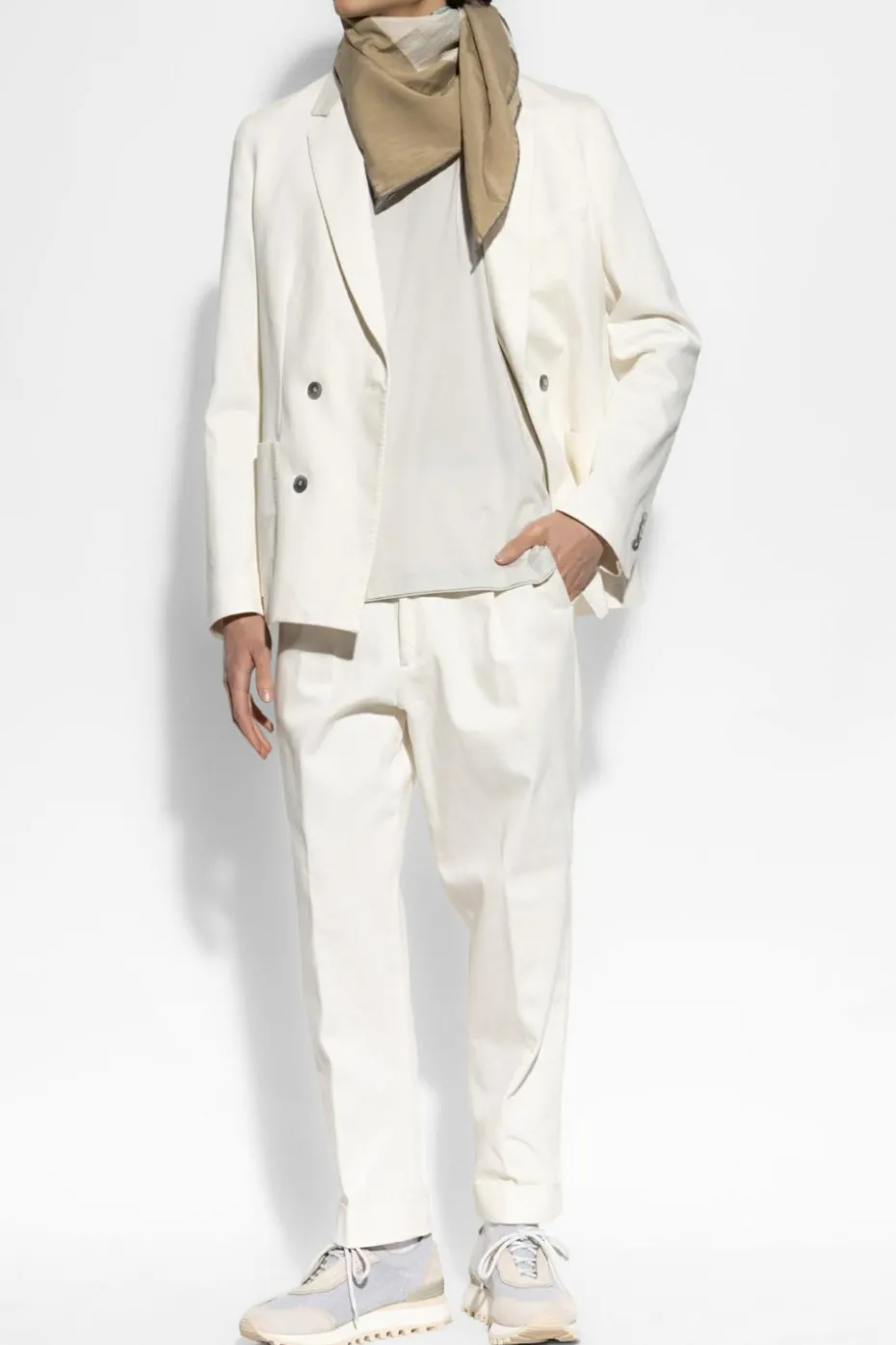 Officine Generale WHITE Double-breasted blazer