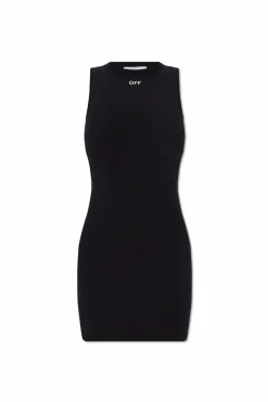 Off-White BLACK Dress with logo