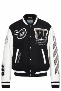 Off-White BLACK Jacket with logo