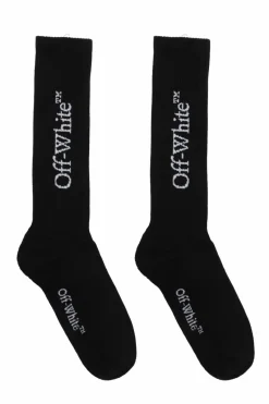 Off-White BLACK Socks with logo