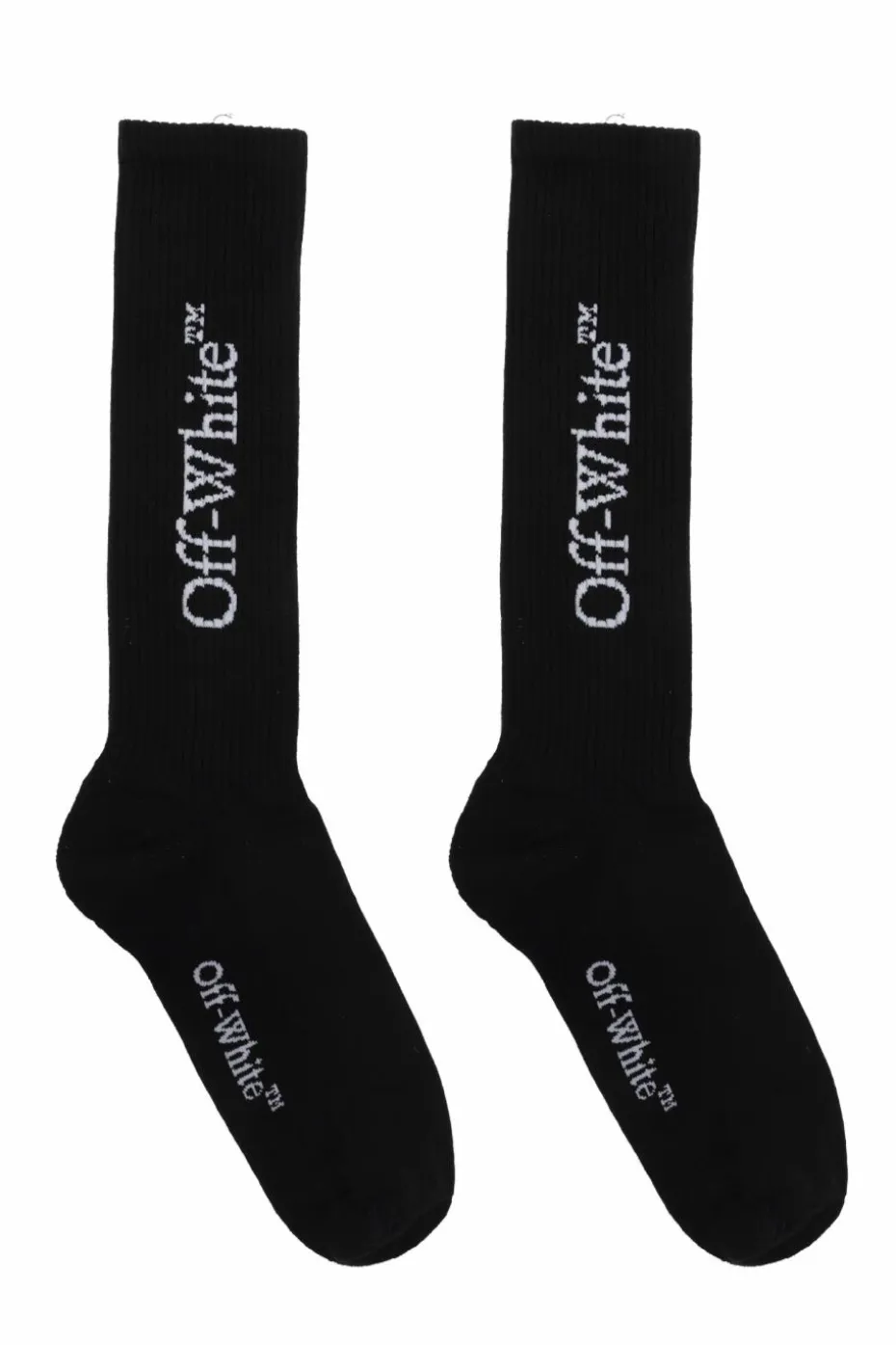 Off-White BLACK Socks with logo