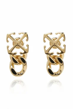 Off-White GOLD Brass Earrings