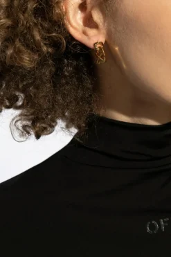 Off-White GOLD Brass Earrings