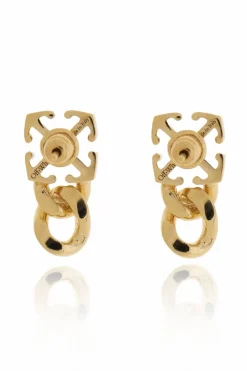 Off-White GOLD Brass Earrings