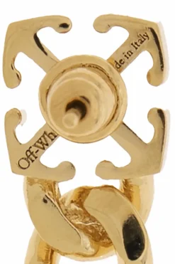 Off-White GOLD Brass Earrings