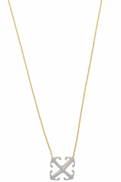 Off-White GOLD Logo necklace
