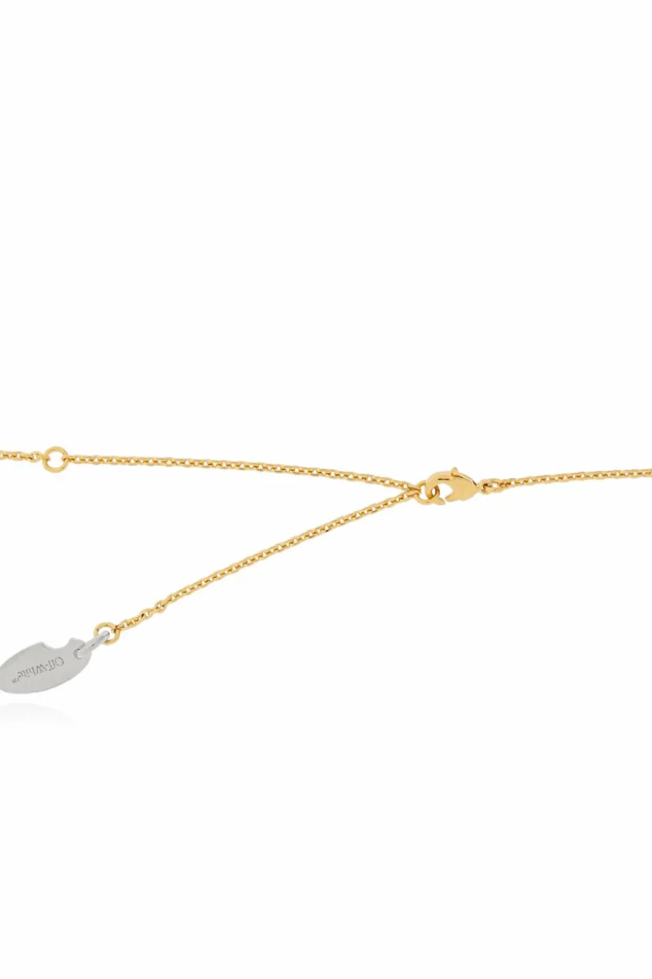 Off-White GOLD Logo necklace