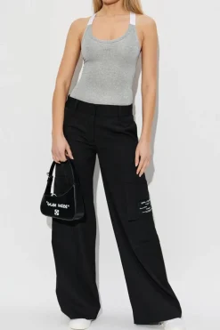 Off-White GREY Top with lurex thread