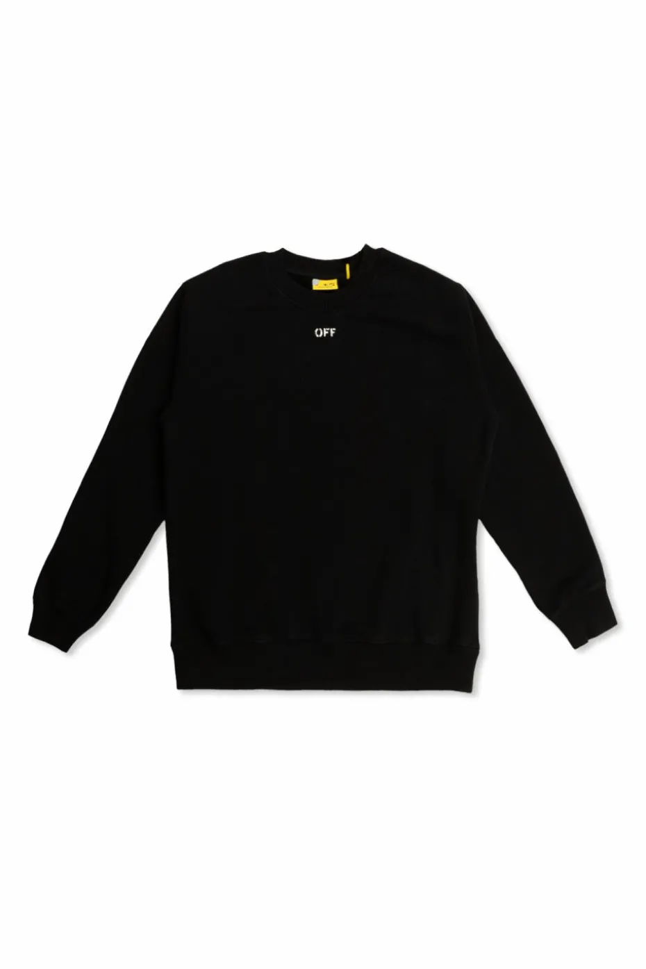 Off-White Kids BLACK Sweatshirt with printed logo