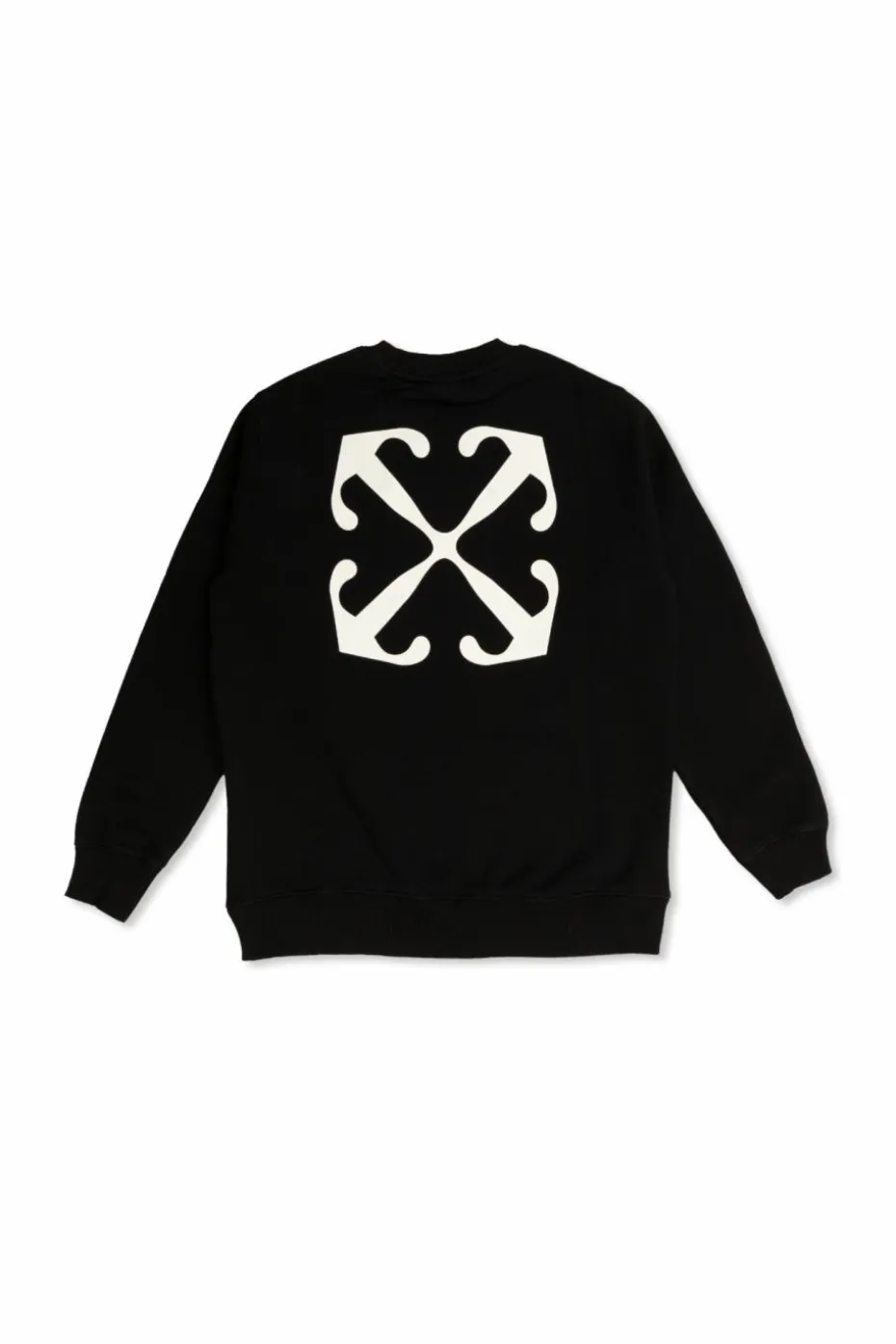 Off-White Kids BLACK Sweatshirt with printed logo