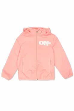 Off-White Kids PINK Hooded jacket