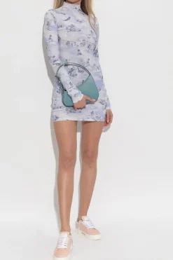 Off-White light blue Dress with logo