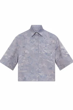 Off-White PURPLE Shirt with Pocket