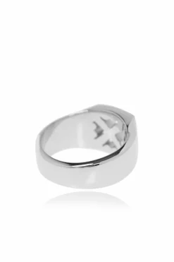 Off-White SILVER Brass ring
