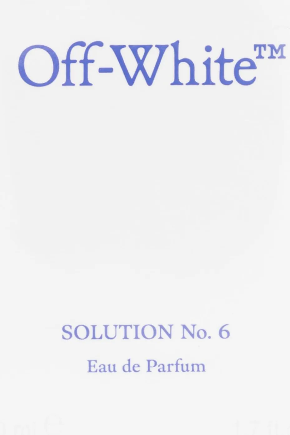 Off-White SILVER Eau de Parfum 'Solution No.6'