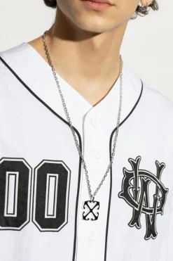 Off-White SILVER Logo Necklace