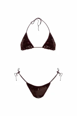 Oseree BURGUNDY Two-piece swimsuit