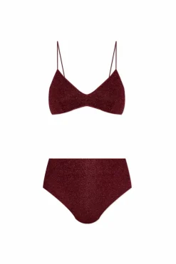 Oseree BURGUNDY Two-piece swimsuit
