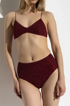 Oseree BURGUNDY Two-piece swimsuit
