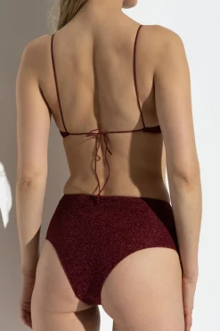 Oseree BURGUNDY Two-piece swimsuit
