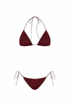 Oseree BURGUNDY Two-piece swimsuit