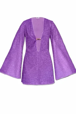 Oseree PURPLE Dress with lurex thread