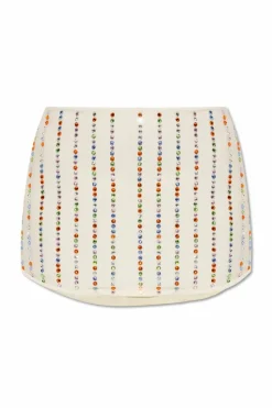 Oseree WHITE Skirt with decorative trim