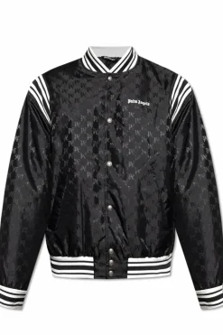 Palm Angels BLACK "Bomber" type jacket