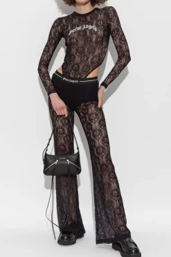 Palm Angels BLACK Lace bodysuit