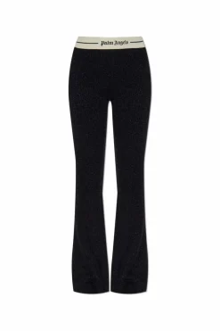 Palm Angels BLACK Striped pants